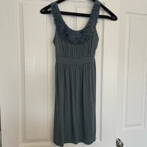 Soprano cotton stretch dress with embellished neckline.  Size S. Cocktail.